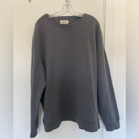 NWOT Taylor Stitch Gray Cotton Sweatshirt Size 46 - Picture 2 of 6